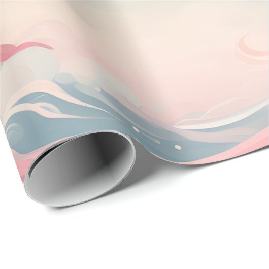 Wrapping Paper für weiche Cloud Waves Geschenkpapier (Rolleneckpunkt)