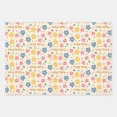 Wrapping Paper für Weihnachts- und Babyduschen Geschenkpapier Set (Vorderseite)