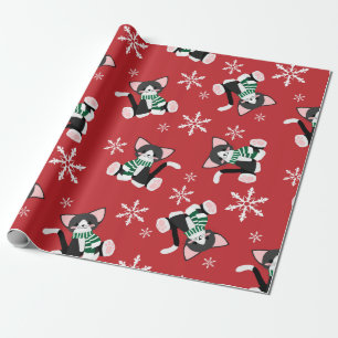 Wrapping Paper für Weihnachtskatzen Geschenkpapier