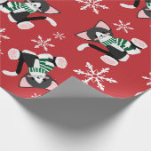 Wrapping Paper für Weihnachtskatzen Geschenkpapier (Ecke)