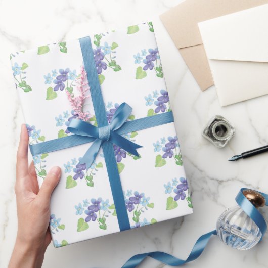 Wrapping Paper für Wild-Violet-Blume Geschenkpapier (Schenken)