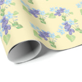 Wrapping Paper für Wild-Violet-Blume Geschenkpapier (Rolleneckpunkt)