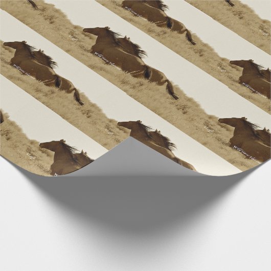 Wrapping Paper für Wildpferde Geschenkpapier (Ecke)