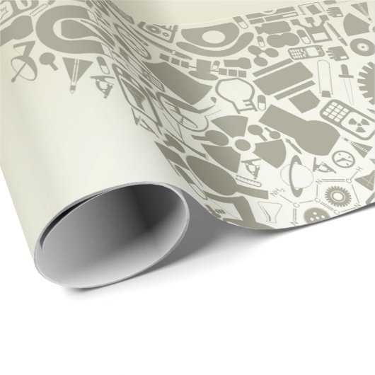 Wrapping Paper für Wissenschaftsobjekte Geschenkpapier (Rolleneckpunkt)