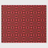 Wrapping Paper Fuzzy Star in Red Geschenkpapier (Flach)