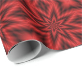 Wrapping Paper Fuzzy Star in Red Geschenkpapier (Rolleneckpunkt)