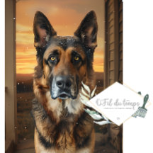 Wrapping paper German Sheppard Lovers