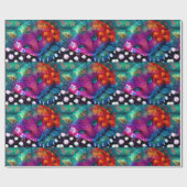 Wrapping Paper Gift Wrap - Whimsical Abstrakt Cat Geschenkpapier (Flach)