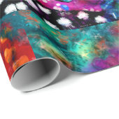Wrapping Paper Gift Wrap - Whimsical Abstrakt Cat Geschenkpapier (Rolleneckpunkt)