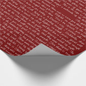 Wrapping Paper, glänzend ummantelt, 1,50 cm x 2,5  Geschenkpapier (Ecke)