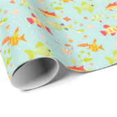 Wrapping Paper, glänzend ummantelt, 1,50 cm x 2,5  Geschenkpapier (Rolleneckpunkt)