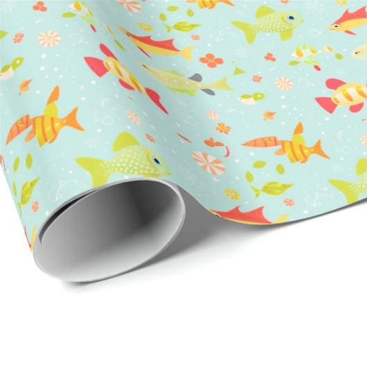 Wrapping Paper, glänzend ummantelt, 1,50 cm x 2,5  Geschenkpapier (Rolleneckpunkt)