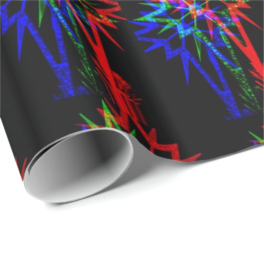 Wrapping Paper, glänzend ummantelt, 1,50 cm x 2,5  Geschenkpapier (Rolleneckpunkt)