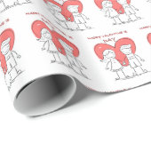 Wrapping Paper, glänzend ummantelt, 1,50 cm x 2,5  Geschenkpapier (Rolleneckpunkt)