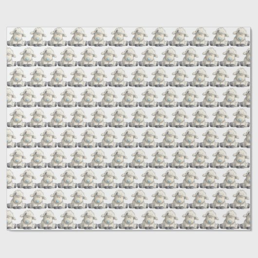 Wrapping Paper - Glückwünsche zur Geburt Geschenkpapier (Flach)