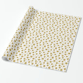 Wrapping Paper Gold Glitzer Polka Dots Geschenkpapier (Ungerollt)