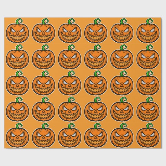  Wrapping Paper Halloween party  Geschenkpapier (Flach)