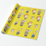 Wrapping Paper "Hanukhah Kids & Zeevie" Geschenkpapier<br><div class="desc">"Hanukkah Geschenk Wrap "Kids & Zeevie".  Genießen Sie mein neuestes Verpackungspapierdesign. Die Preise variieren je nach Wahl zwischen 4 Papiertypen und 5 Papiergrößen.
Danke,  dass Sie anhalten und einkaufen. Sehr geschätzt! Chag/Happy Chanukah/Hanukkah!</div>
