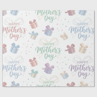 Wrapping Paper-Happy Mother’s Day Wrapping Paper Geschenkpapier
