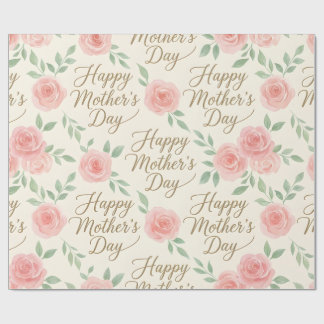 Wrapping Paper-Happy Mother’s Day Wrapping Paper Geschenkpapier