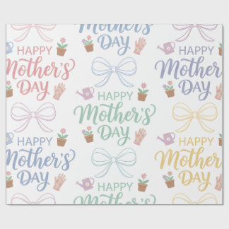Wrapping Paper-Happy Mother’s Day Wrapping Paper Geschenkpapier