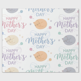 Wrapping Paper-Happy Mother’s Day Wrapping Paper Geschenkpapier