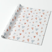 Wrapping Paper - Hearts Pattern Geschenkpapier (Ungerollt)