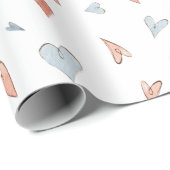 Wrapping Paper - Hearts Pattern Geschenkpapier (Rolleneckpunkt)