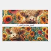 Wrapping Paper Highland Sunflower Drawer Panels  Geschenkpapier Set (Vorderseite 3)