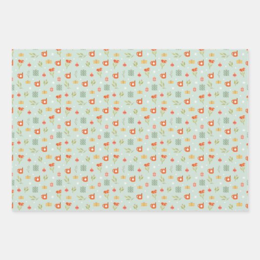 Wrapping Paper - Holiday Wrapping Paper Geschenkpapier Set (Vorderseite 2)