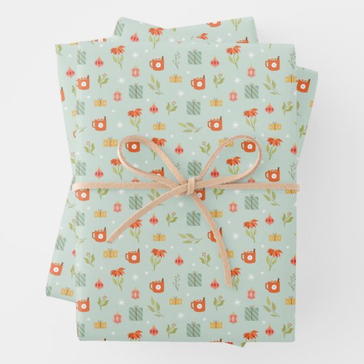 Wrapping Paper - Holiday Wrapping Paper Geschenkpapier Set (Beispiel)