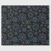 Wrapping Paper - "Holographic Snowflakes" Geschenkpapier (Flach)