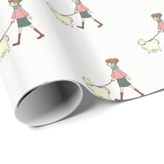 Wrapping Paper Hund Walker Geschenkpapier (Rolleneckpunkt)
