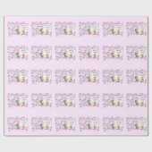 Wrapping Paper I Liebe the Wedding Cake Pink Geschenkpapier (Flach)