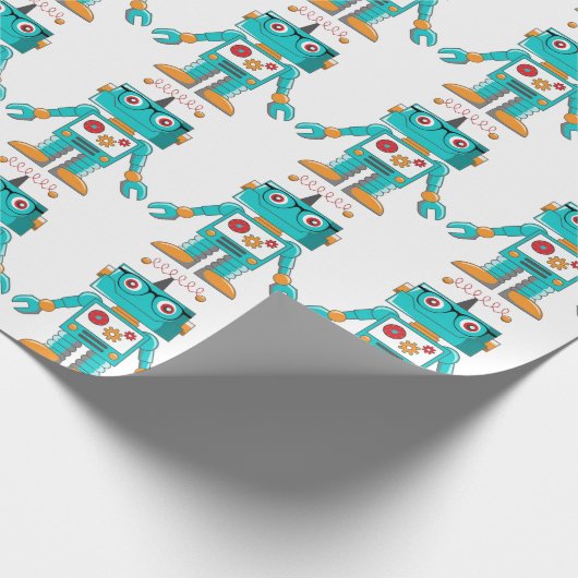 Wrapping Paper - Intelligent Robo Geschenkpapier (Ecke)