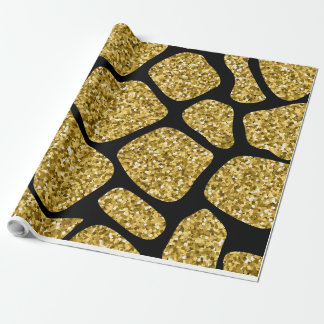 Wrapping Paper Kuh Gold Muster Geschenkpapier
