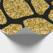 Wrapping Paper Kuh Gold Muster Geschenkpapier (Ecke)