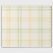 Wrapping Paper | Lemon Plaid Luxe Gift Wrap Geschenkpapier (Flach)