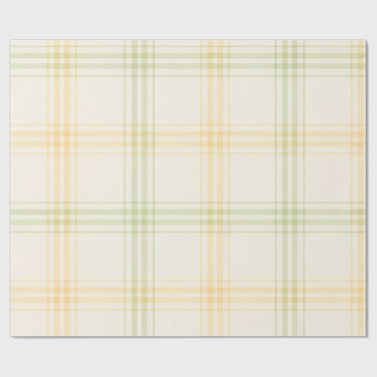 Wrapping Paper | Lemon Plaid Luxe Gift Wrap Geschenkpapier (Flach)