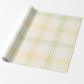 Wrapping Paper | Lemon Plaid Luxe Gift Wrap Geschenkpapier (Ungerollt)