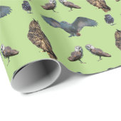 Wrapping Paper (Light Green) (Owl Frenzy Wrapping  Geschenkpapier (Rolleneckpunkt)