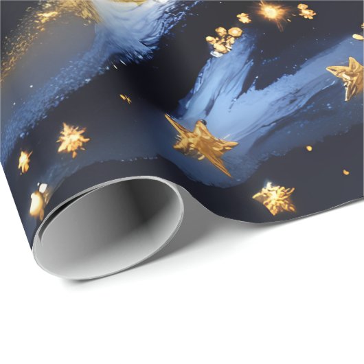 Wrapping Paper – Luxury Celestial Moon Phases Geschenkpapier (Rolleneckpunkt)