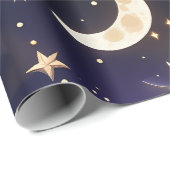 Wrapping Paper – Luxury Royal Amethyst Celestial Geschenkpapier (Rolleneckpunkt)