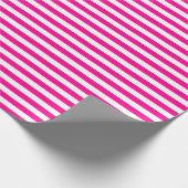 Wrapping Paper (Medium Hot Pink) mit weißem Streif Geschenkpapier (Ecke)