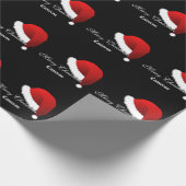 Wrapping Paper Merry Christmas Custom Name Geschenkpapier (Ecke)