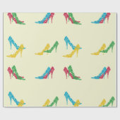 Wrapping Paper mit hohen Absätzen Geschenkpapier (Flach)