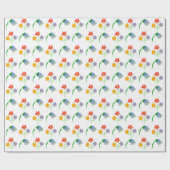 Wrapping Paper Moderne Aquarell-Wildblumen Geschenkpapier (Flach)