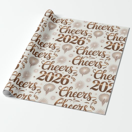 Wrapping Paper-New Year 2026 Geschenkpapier (Ungerollt)