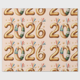 Wrapping Paper-New Year 2026 Geschenkpapier