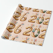 Wrapping Paper-New Year 2026 Geschenkpapier (Ungerollt)
